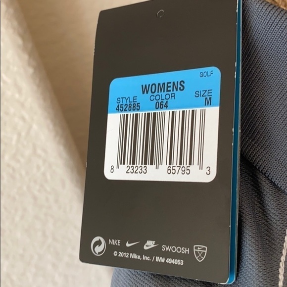 NIKE Short Sleeve Polo Grey Seamed Golf Tennis Outdoors Activity Size Me… - Picture 5 of 9